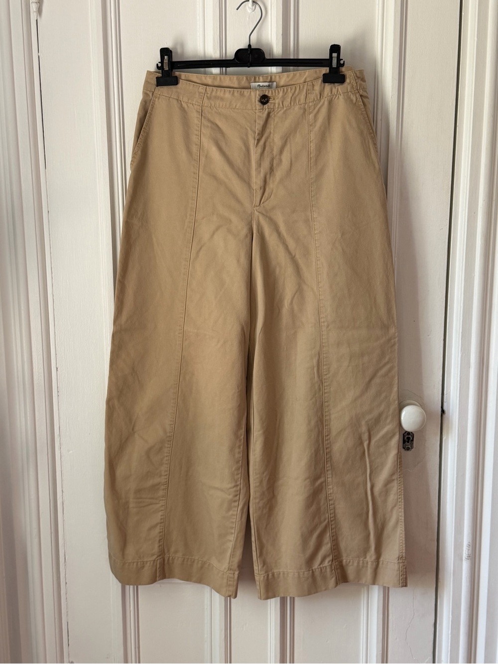Women’s Madewell Wide Leg Khaki Pants. Pockets. Size 14